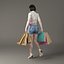Humano Shopping Woman