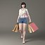Humano Shopping Woman