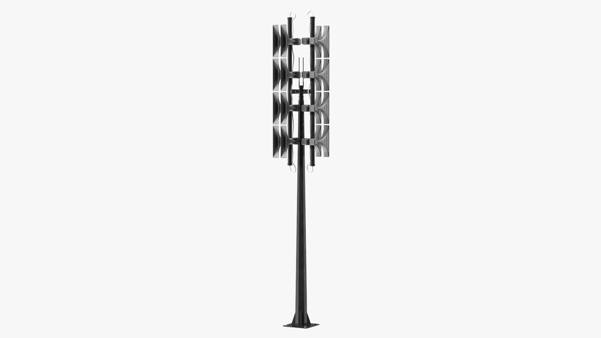 Outdoor Siren Double System 3D model preview