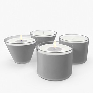 Simple Candles Lit / Unlit