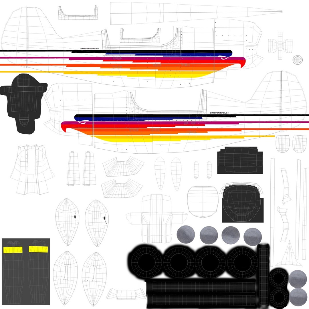 3d model of christen eagle ii