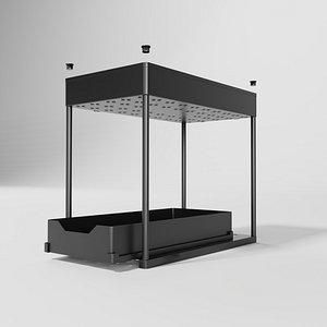 Kitchen Metal Rack Black