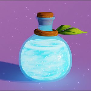 Stylized Magic Sky Potion 3D model