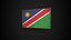 Old Picture Frame With Namibia  Flag - Game Ready PBR Low-poly 3D Model