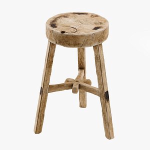 Vintage wooden stool