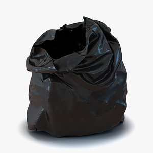 Tied Closed Blue Rubbish Bag Small 3D model - TurboSquid 1839931