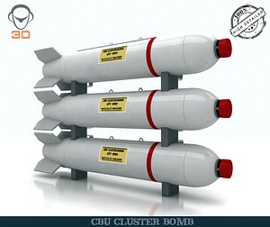 cbu cluster bomb 3d model