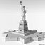 3d model liberty statue
