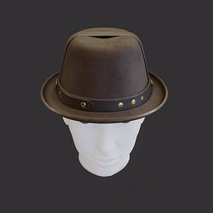 3D model hat detective