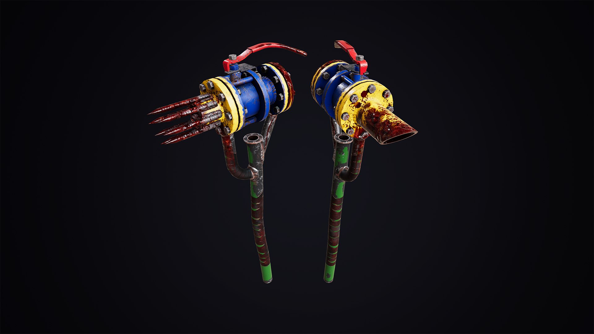 3D Model Post Apocalyptic Pipe Hammer - TurboSquid 1736446