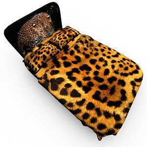 3D model leopard bed