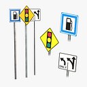 Title Road Signs Pack - Direction and Information