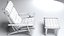 Poltrona Hans Wegner con pouf