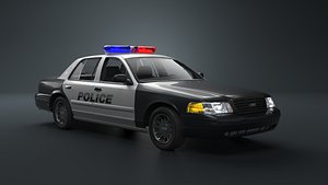 3D Ford Crown Victoria Police Modern
