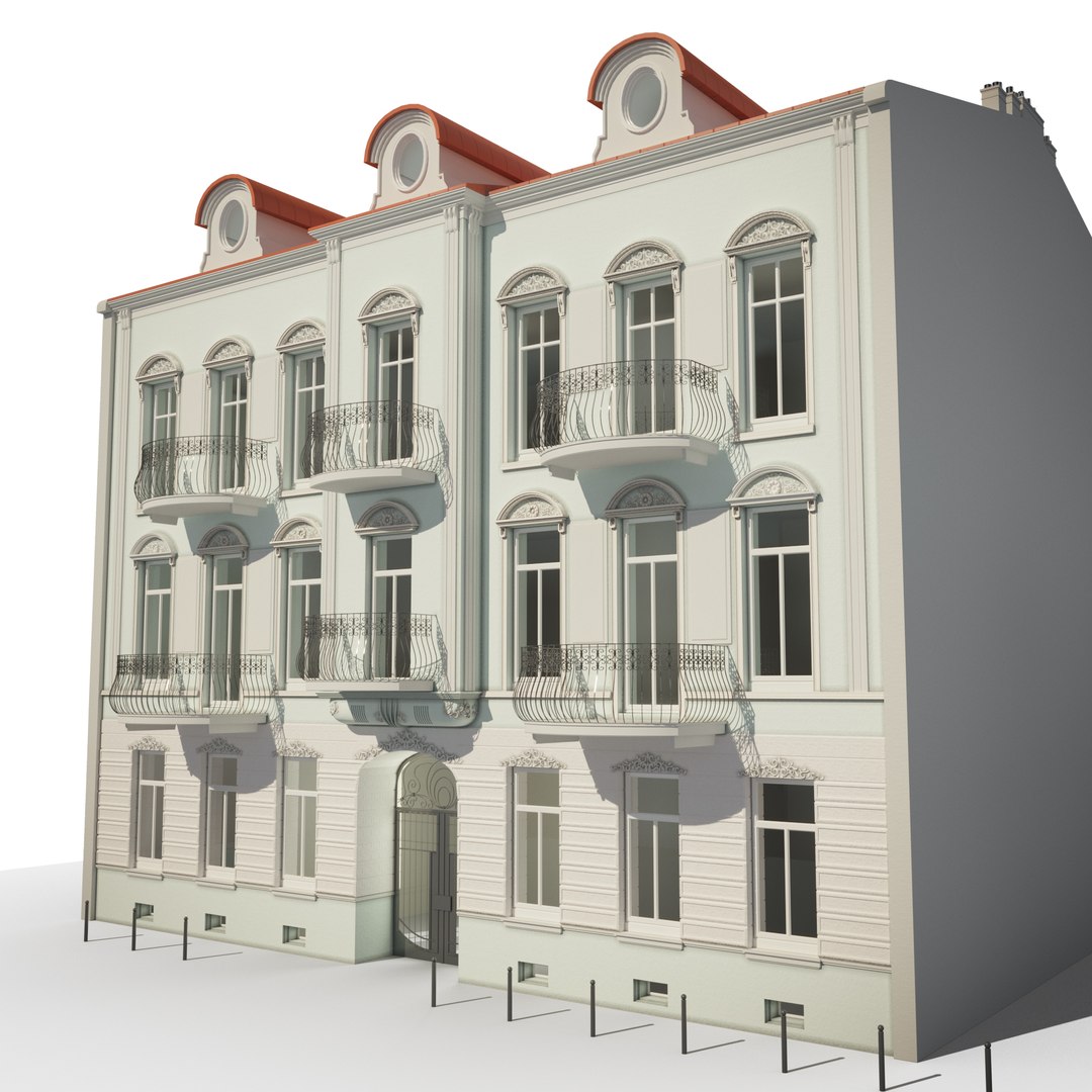 Tenement House 3D Model - TurboSquid 1170453