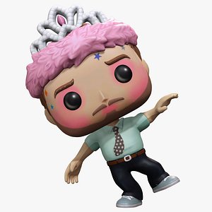 Funko Style Crowned Dab Character  Printable 3D Model 3D model