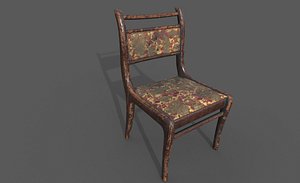 old chair holes shots 3D model