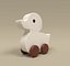 Jouet en bois de canard