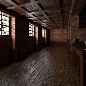 3d base pub interior scene