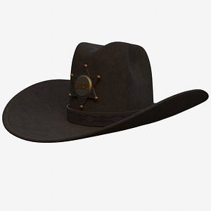 3D model Cowboy Hat Sheriff