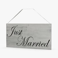Just Married Sign