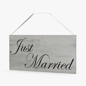 Just Married Sign