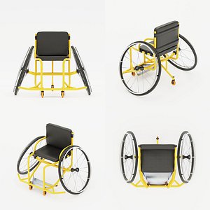 3D sport wheelchair paralympic equipment