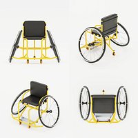 Paralympic Wheelchair. Sport Equipment for  for disability athletes.
