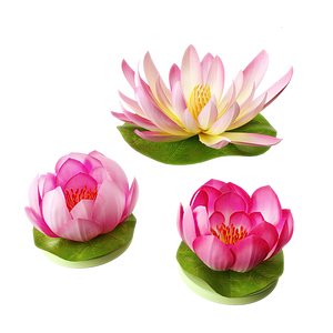 3D model SMIKKA Artificial flower floating