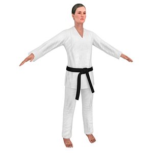 karate martial artist model