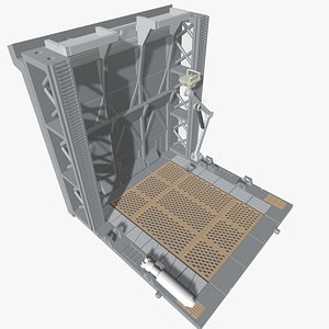 robot hangar bay mecha 3D model