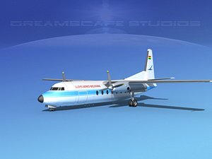 fairchild f-27 fokker 3d 3ds