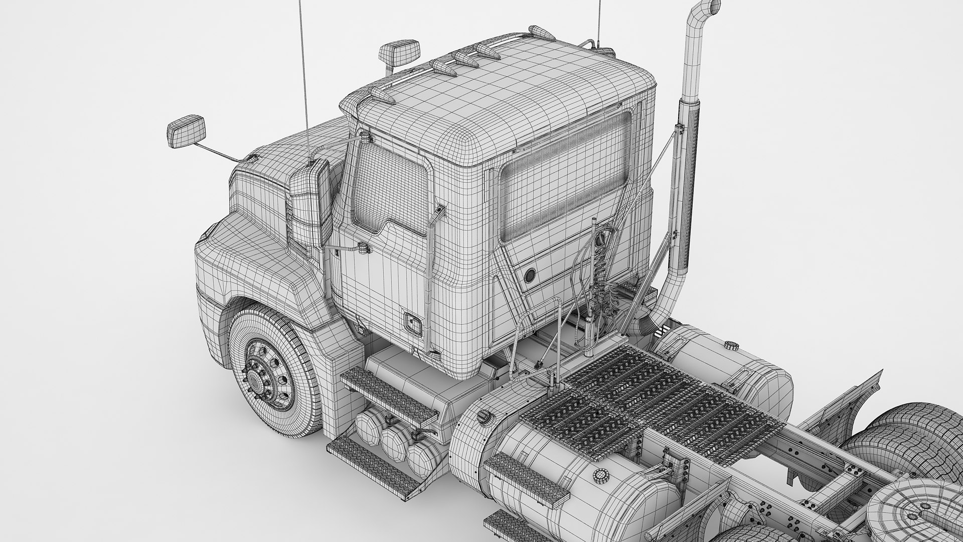 Semi Truck Day 3D Model - TurboSquid 1709143