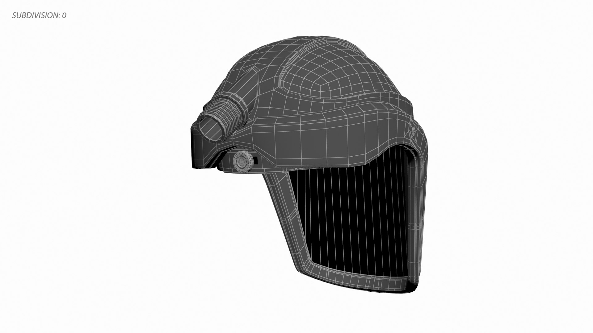 Facial faceshield helmet model - TurboSquid 1709685