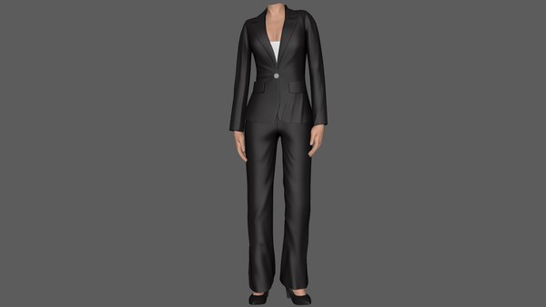 3D office suit costume different model