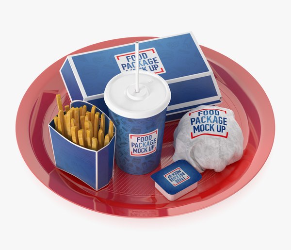 fast food tray 3D model