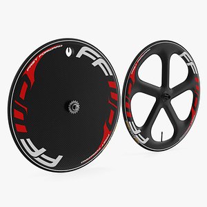 Track Bike Wheelset 3D Model