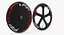 Track Bike Wheelset 3D Model