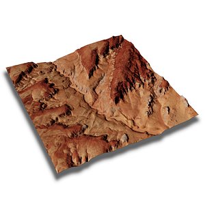 obj real terrain satellite antilope