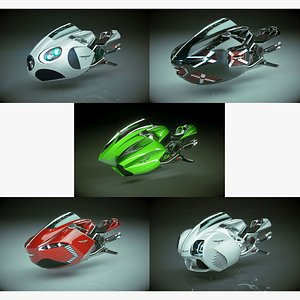 T Hover Bike 5 in 1 Collection 3D model