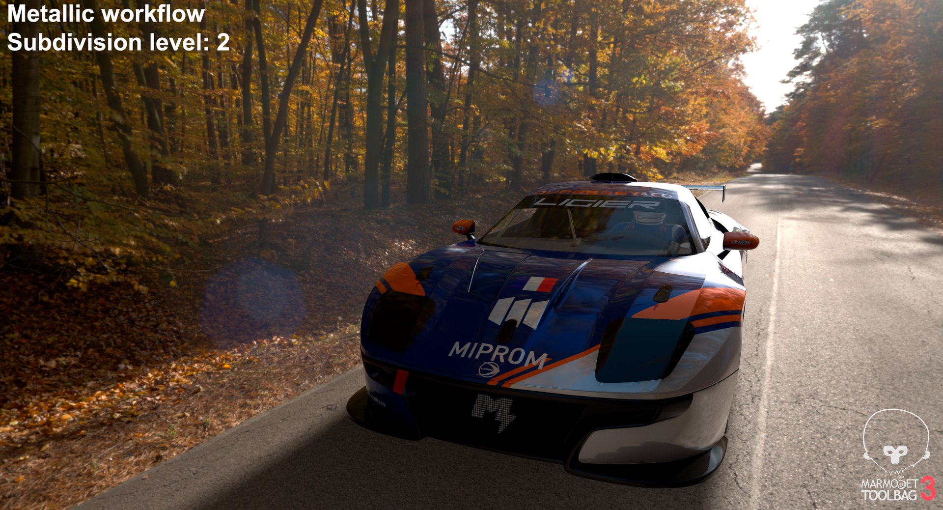 Ligier JS2 R M RacingTeam model https://p.turbosquid.com/ts-thumb/AO/xpUG4i/2d/screenshot011/png/1650959844/1920x1080/fit_q87/bc44ef009524955861f7330c922ae2a9005e7af4/screenshot011.jpg