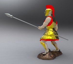 crusader figurine obj