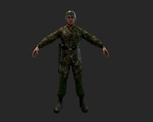 3d Paratrooper Clothing Soldier Ww2