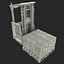 Rider Stacker Red e conjunto de modelos 3D de pale