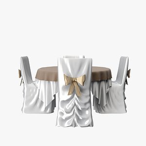 3d restaurant table model