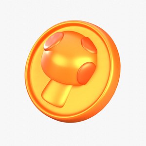 Medal Coin Game 3D Illustration 3D