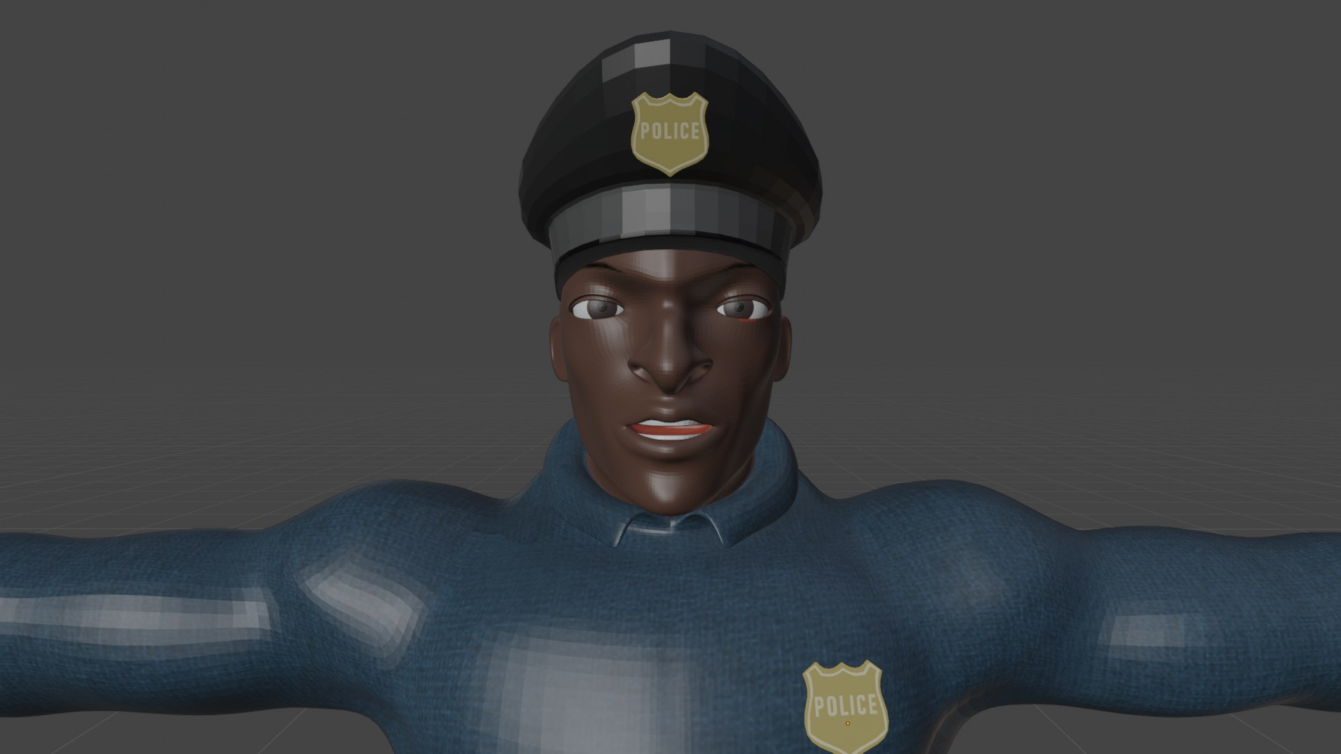 Male Cop Model - TurboSquid 2415761