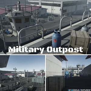 3D model military outpost