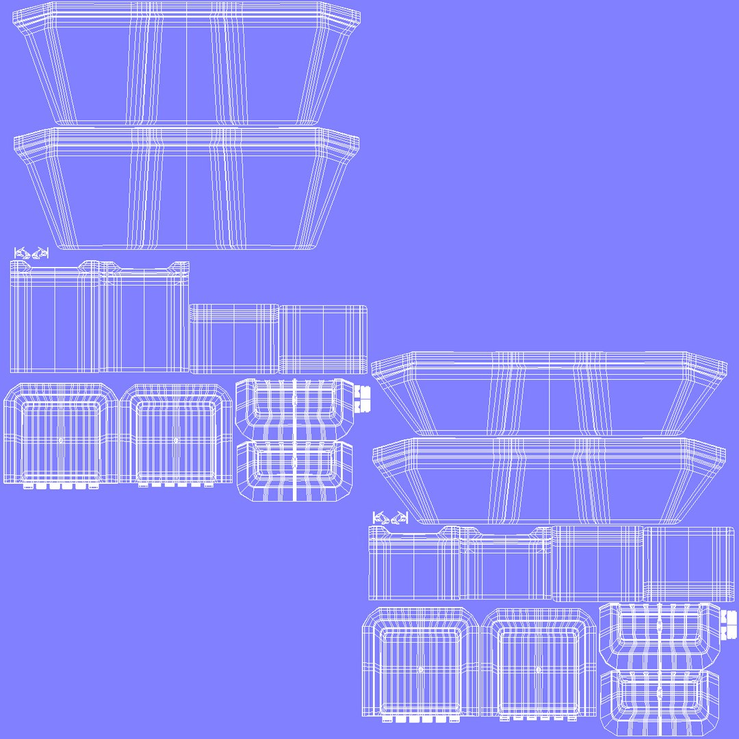 Storage Containers Lid Set 3D Model - TurboSquid 1511241