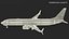 Southwest Airlines Boeing 737-900 with Cabin and Doors Rigged for Cinema 4D 3D model